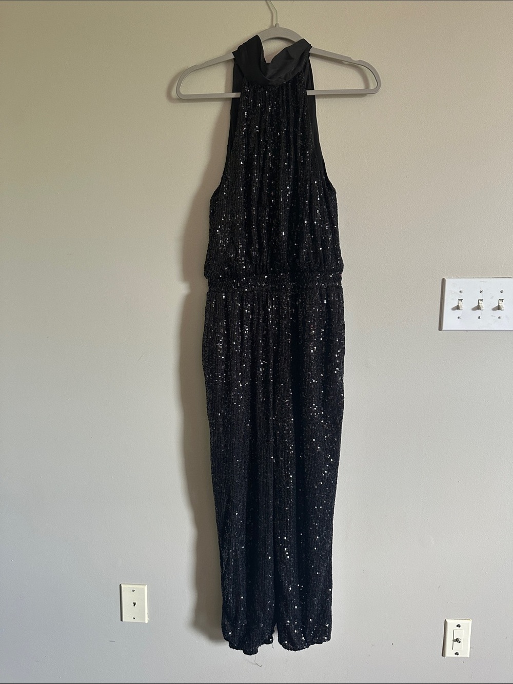 Mustard Seed Shimmering Charcoal Jumpsuit - Picture 6 of 11
